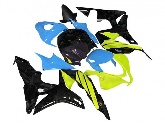 2007-2008 Blue Yellow Glossy Black Honda CBR600RR Motorcycle Fairings Canada