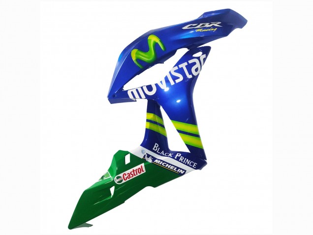 2007-2008 Blue Green MoviStar Castrol Honda CBR600RR Motorcycle Fairings Canada