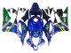 2007-2008 Blue Green MoviStar Castrol Honda CBR600RR Motorcycle Fairings Canada