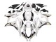 2007-2008 White Gold Glossy Black Playboy Honda CBR600RR Motorcycle Fairing Canada
