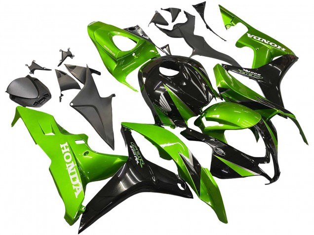 2007-2008 Green Glossy Black Honda CBR600RR Motorcycle Fairing Kits Canada