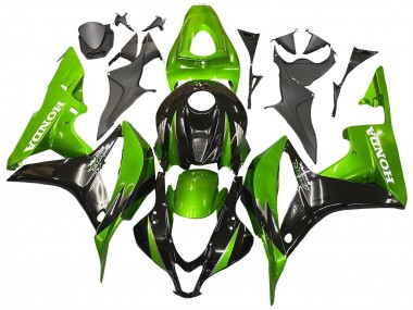 2007-2008 Green Glossy Black Honda CBR600RR Motorcycle Fairing Kits Canada
