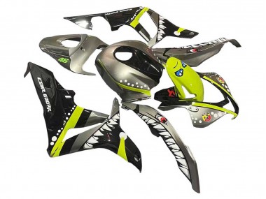 2007-2008 Grey Fluorescent Yellow Shark Honda CBR600RR Motorcycle Fairings Canada