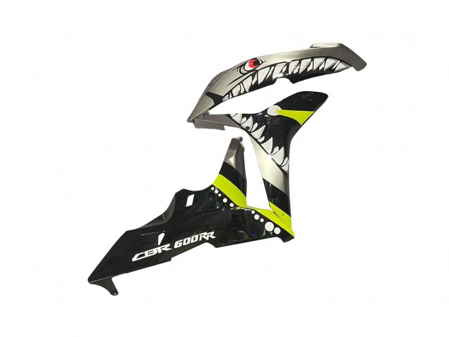 2007-2008 Grey Fluorescent Yellow Shark Honda CBR600RR Motorcycle Fairings Canada