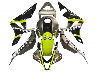 2007-2008 Grey Fluorescent Yellow Shark Honda CBR600RR Motorcycle Fairings Canada