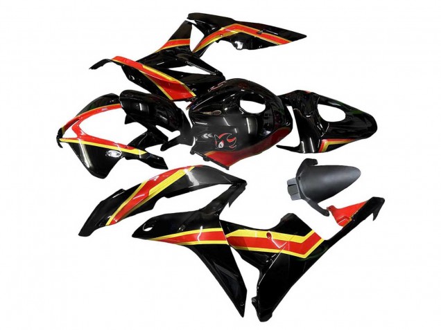 2007-2008 Red Gold Glossy Black Honda CBR600RR Motorcycle Fairings Canada