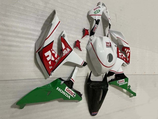 2007-2008 White Green Red Castrol Honda CBR600RR Motorcycle Fairings Canada