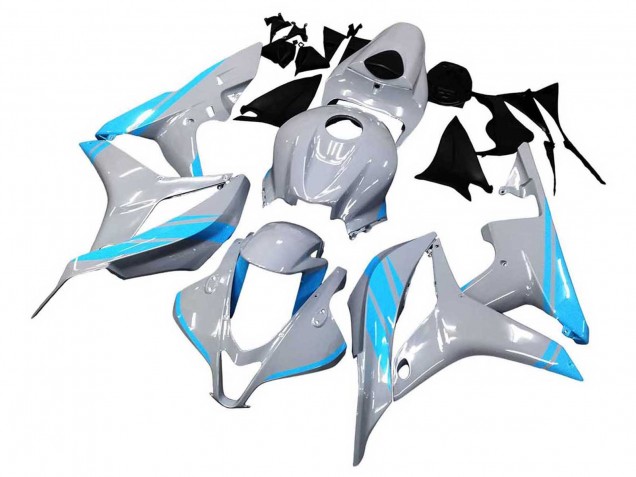 2007-2008 Glossy Grey Light Blue Honda CBR600RR Motorcycle Fairings Canada