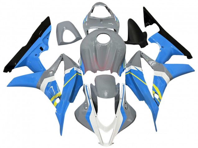 2007-2008 Nardo Grey Blue White Glossy Black Honda CBR600RR Motorcycle Fairings Canada