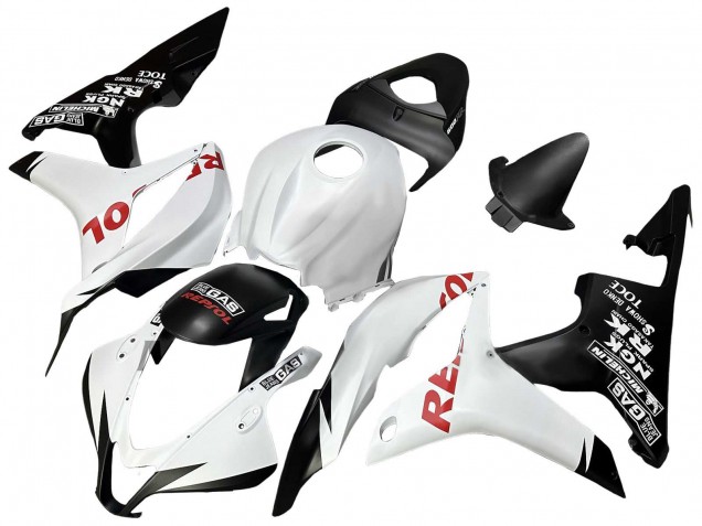 2007-2008 White Matte Black Red Repsol Honda CBR600RR Motorcycle Fairings Canada
