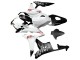 2007-2008 White Matte Black Red Repsol Honda CBR600RR Motorcycle Fairings Canada