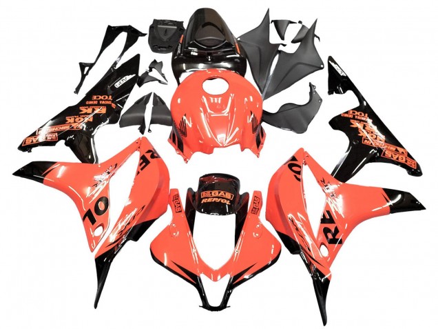 2007-2008 Orange Glossy Black Repsol Honda CBR600RR Motorcycle Fairings Canada