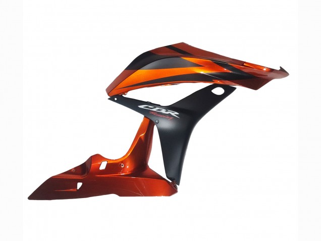 2007-2008 Orange Matte Black Honda CBR600RR Motorcycle Fairing Canada