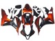 2007-2008 Orange Matte Black Honda CBR600RR Motorcycle Fairing Canada
