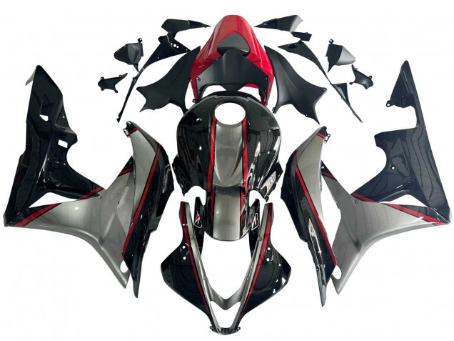 2007-2008 Silver Red Glossy Black Honda CBR600RR Motorcycle Fairings Canada
