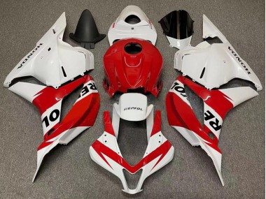 2007-2008 White Red Repsol Honda CBR600RR Motorcycle Fairings Canada