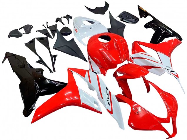 2007-2008 White Red Glossy Black Honda CBR600RR Motorcycle Fairing Canada