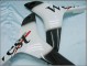 2007-2008 Glossy Black White West Honda CBR600RR Motorcycle Fairings Canada