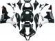 2007-2008 Glossy Black White West Honda CBR600RR Motorcycle Fairings Canada