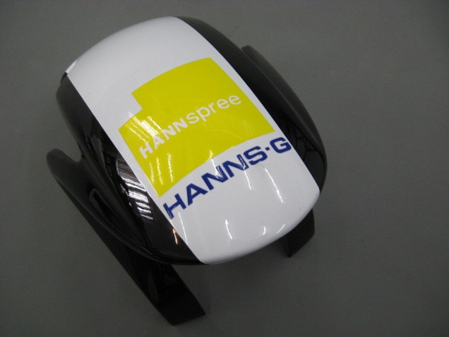 2007-2008 White Green Yellow Glossy Black Hannspree Honda CBR600RR Motorcycle Fairings Canada