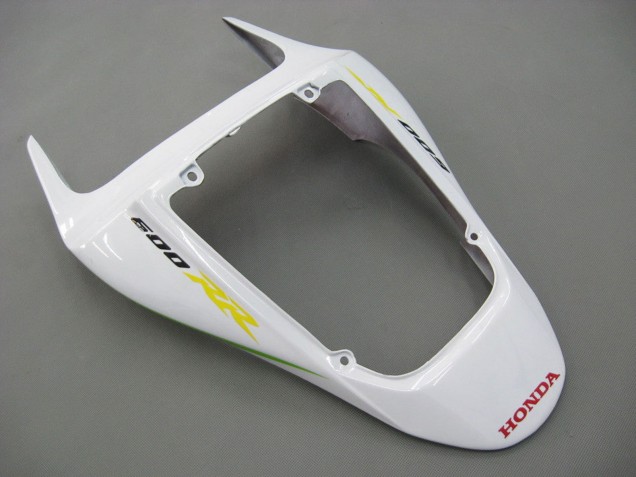 2007-2008 White Green Yellow Glossy Black Hannspree Honda CBR600RR Motorcycle Fairings Canada