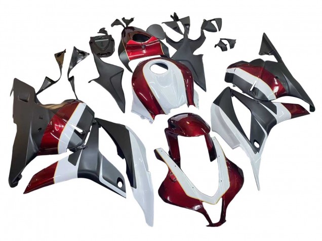 2009-2012 White Red Matte Black Honda CBR600RR Motorcycle Fairings Canada