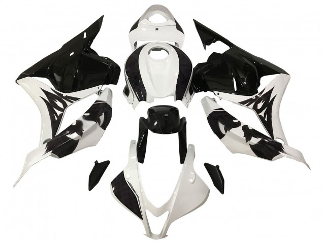 2009-2012 White Glossy Black Honda CBR600RR Motorcycle Fairing Canada