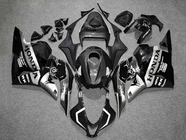 2009-2012 Silver Glossy Black HRC Honda CBR600RR Motorcycle Fairings Canada
