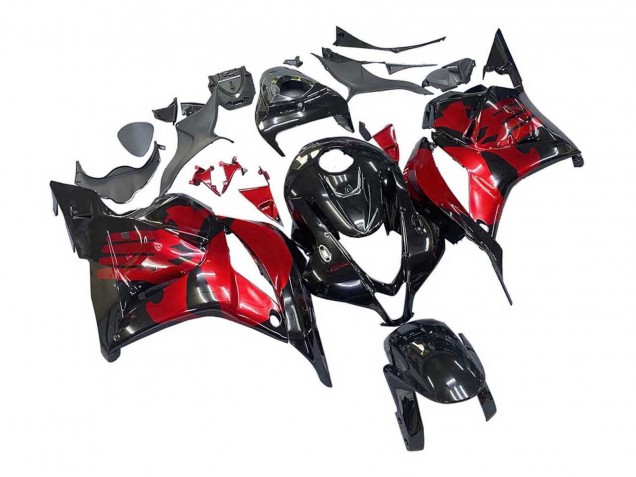2009-2012 Red Glossy Black Honda CBR600RR Motorcycle Fairings Canada