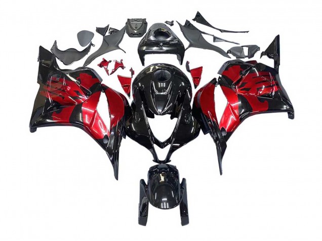 2009-2012 Red Glossy Black Honda CBR600RR Motorcycle Fairings Canada