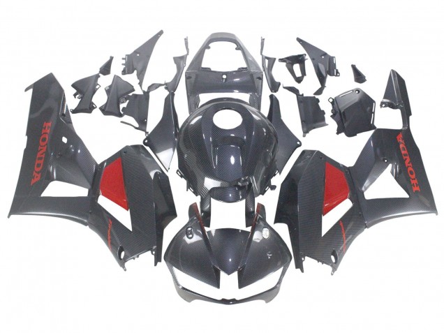 2013-2023 Black Carbon Fiber Red Honda CBR600RR Motorcycle Fairings Canada