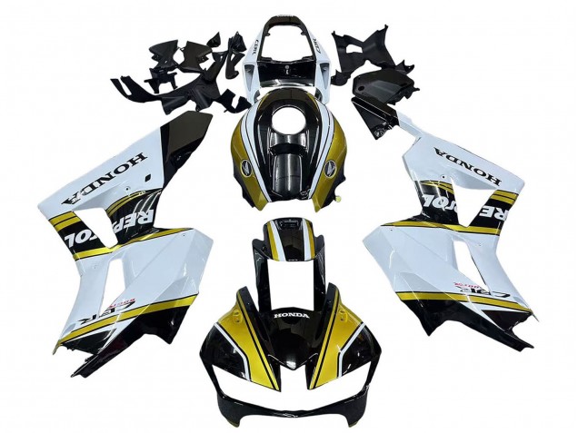 2013-2026 White Gold Glossy Black Repsol Honda CBR600RR Motorcycle Fairings Canada