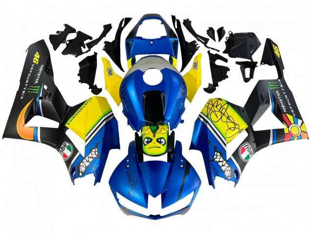 2013-2026 Blue Yellow Matte Black Green Monster Shark Honda CBR600RR Motorcycle Fairings Canada
