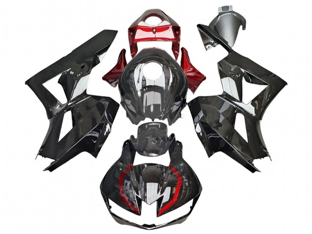 2013-2023 Glossy Black Red Honda CBR600RR Motorcycle Fairings Canada