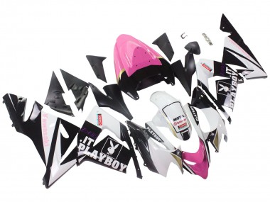 2004-2005 Black Pink White Playboy Motul Kawasaki ZX10R Motorcycle Fairings Canada