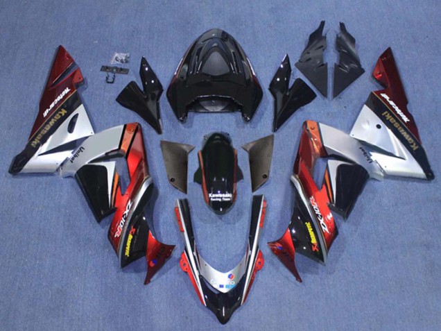 2004-2005 White Black Fluorescent Yellow Ninja Kawasaki ZX10R Motorcycle Fairings Canada