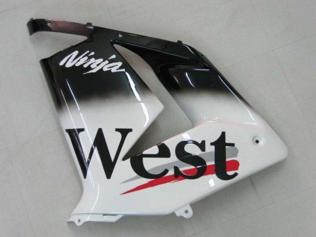 2004-2005 White Black West Ninja Kawasaki ZX10R Motorcycle Fairings Canada