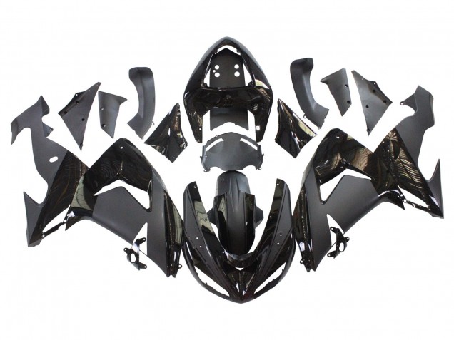 2006-2007 Matte Black Glossy Black Kawasaki ZX10R Motorcycle Fairings Canada