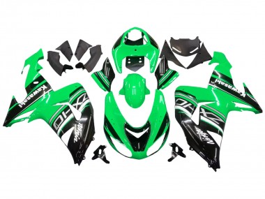 2006-2007 Green White Black Kawasaki ZX10R Motorcycle Fairing Kits Canada