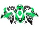 2006-2007 Green White Black Kawasaki ZX10R Motorcycle Fairing Kits Canada