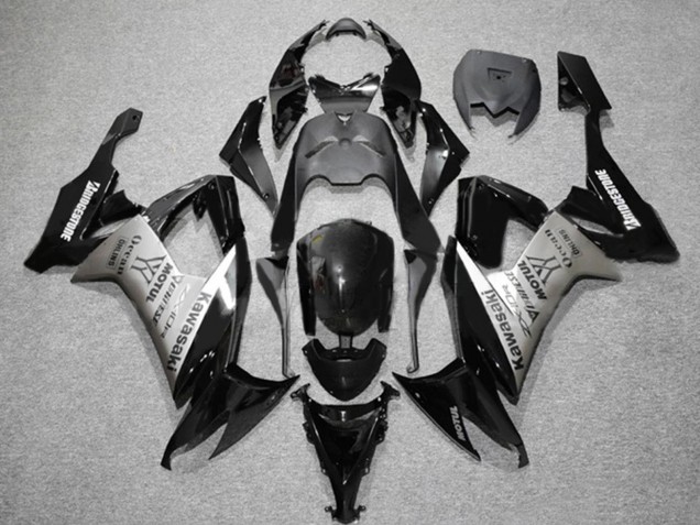 2006-2007 Matte Black Grey Motul Kawasaki ZX10R Motorcycle Fairings Canada