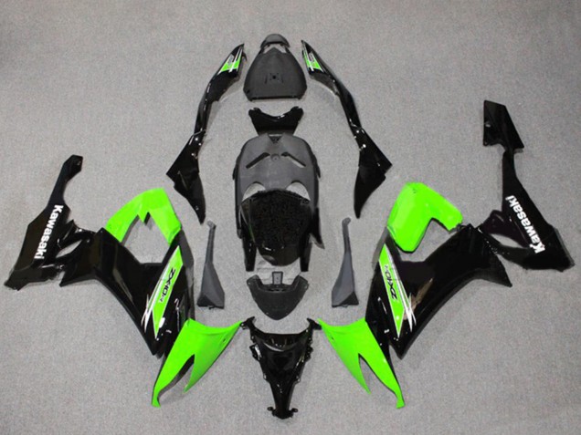 2008-2010 Green Glossy Black Kawasaki ZX10R Motorcycle Fairings Canada