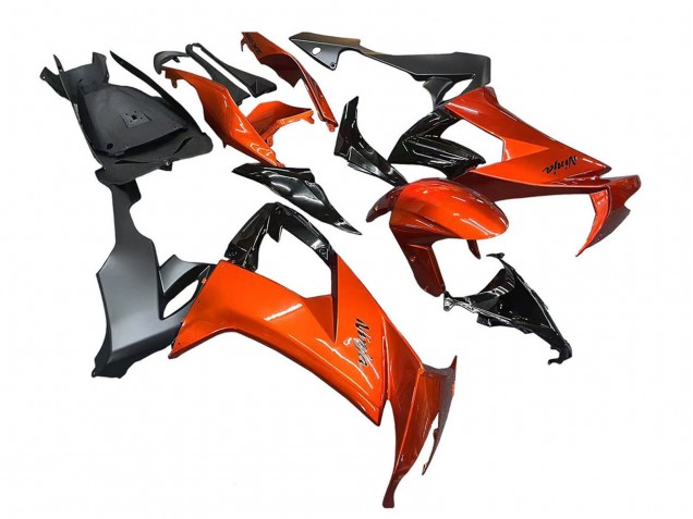 2008-2010 Burnt Orange Black Kawasaki ZX10R Motorcycle Fairings Canada