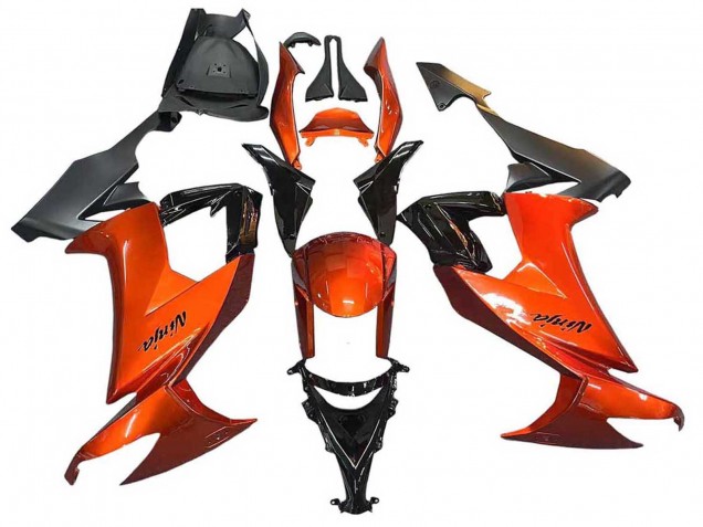 2008-2010 Burnt Orange Black Kawasaki ZX10R Motorcycle Fairings Canada