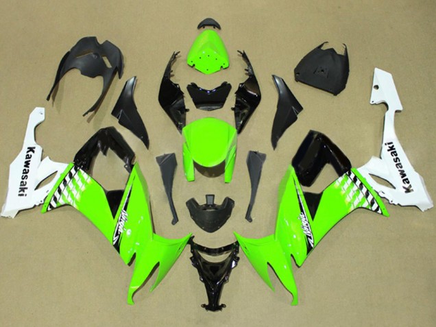 2008-2010 White Green Black Kawasaki ZX10R Motorcycle Fairing Canada