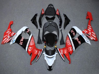 2008-2010 Red White Black Cloud Aruba.it Kawasaki ZX10R Motorcycle Fairings Canada