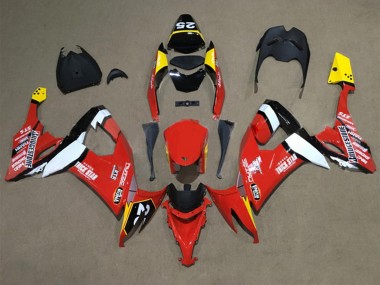 2008-2010 Red Yellow White Black Kawasaki ZX10R Motorcycle Fairings Canada