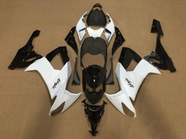 2008-2010 White Glossy Black Kawasaki ZX10R Motorcycle Fairings Canada