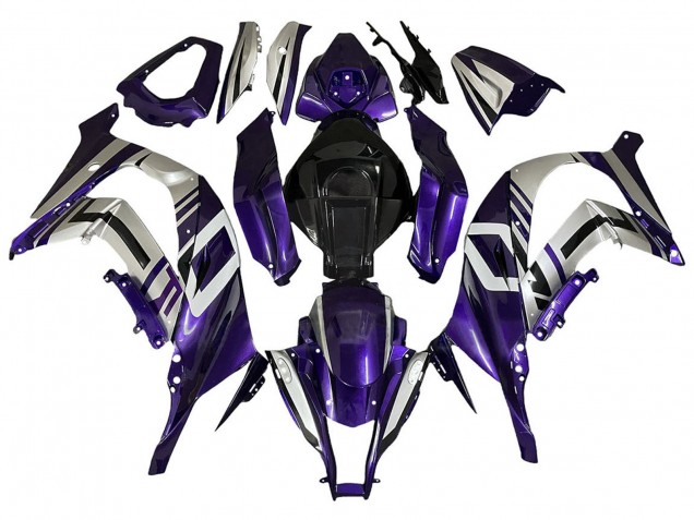 2008-2010 Purple Silver Black Kawasaki ZX10R Motorcycle Fairings Canada