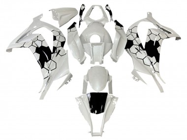 2008-2010 White Black Kawasaki ZX10R Motorcycle Fairings Canada